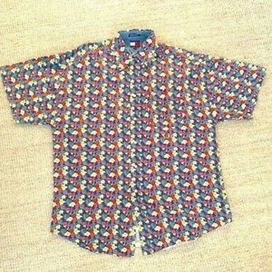 Tommy Hilfiger polo, Colorful Floral Pattern, Size